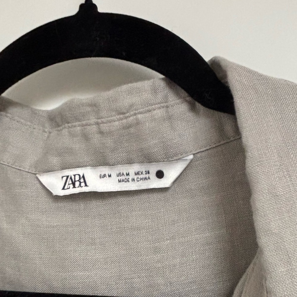 Gray Button-Up Shirt - Picture 2 of 3